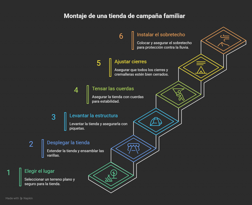 Montar y Desmontar una tienda DE CAMPAÑA