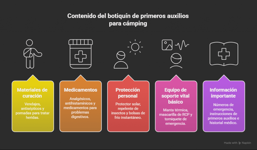 Botiquín de Primeros Auxilios para Niños en Cámping: Lista y Consejos 1 Botiquín de Primeros Auxilios