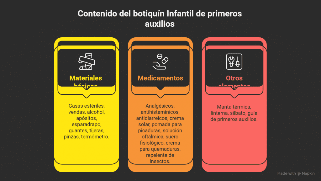 Botiquín de Primeros Auxilios para Niños en Cámping: Lista y Consejos 2 Botiquín de Primeros Auxilios