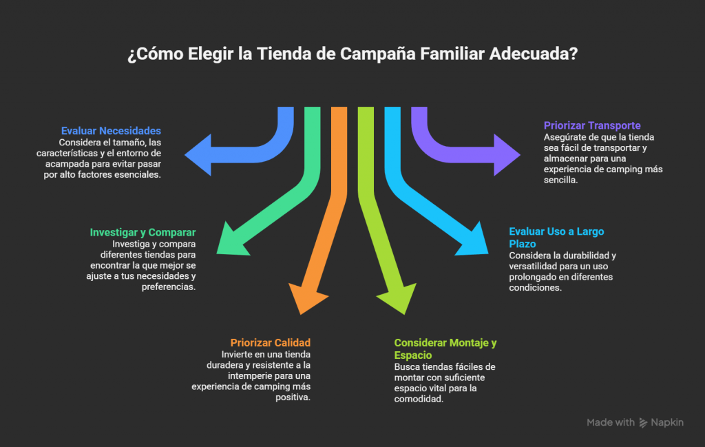 Errores comunes al elegir una tienda de campaña