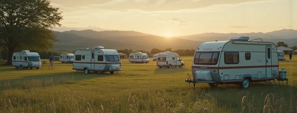 Acampar con caravana: beneficios e inconvenientes