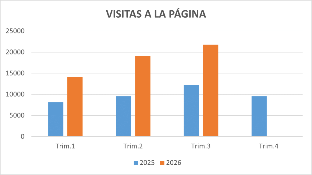 Visitas a la Página T3